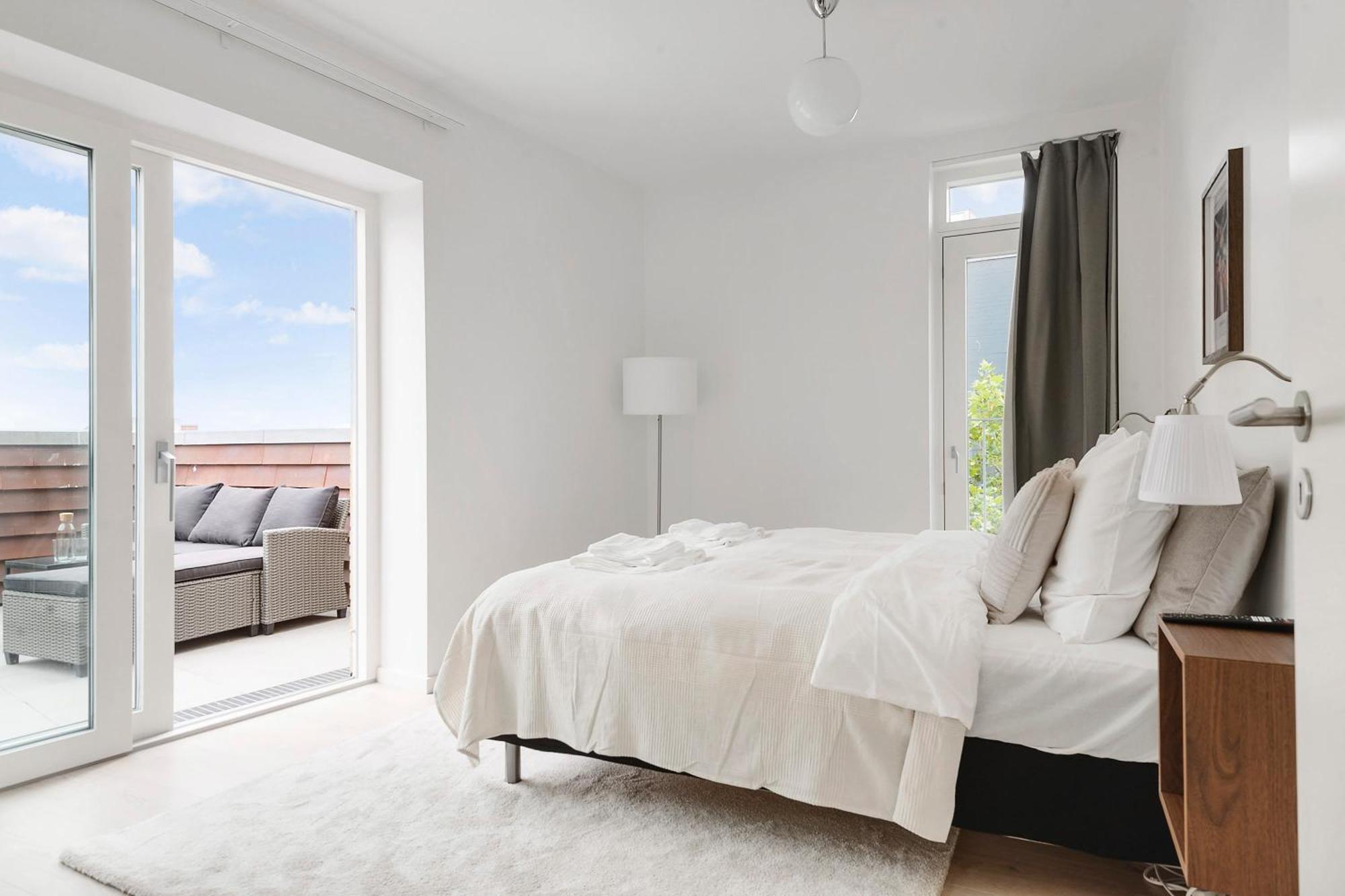 Grand Penthouse With Private Rooftop Terrace * Århus